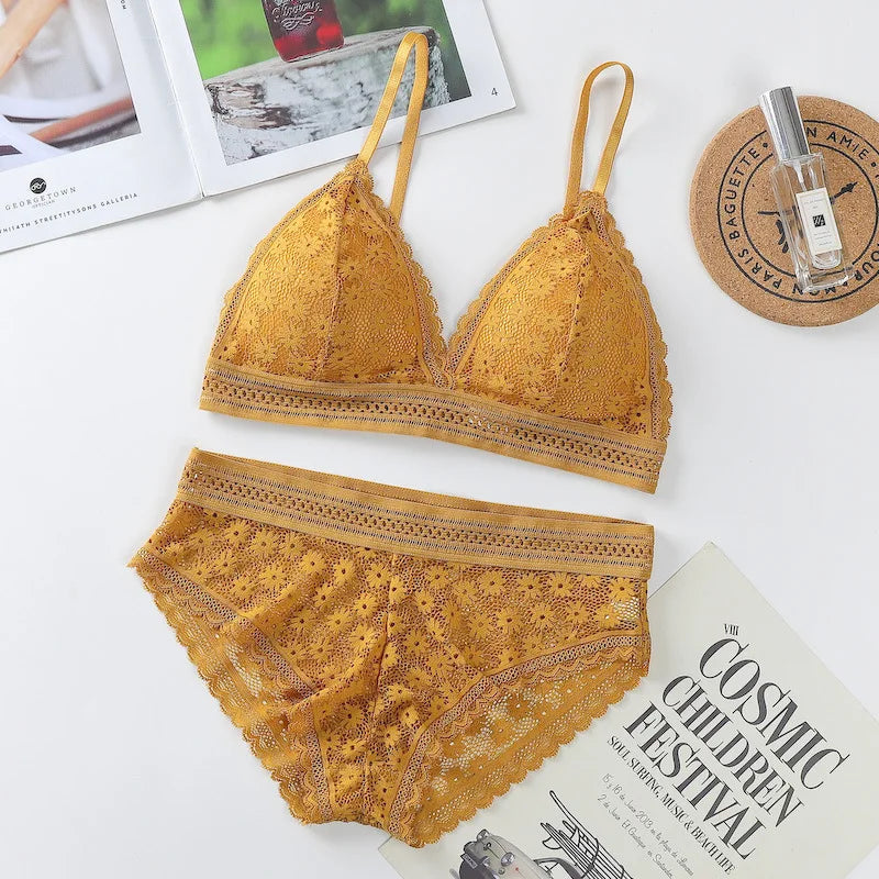 Conjunto Lingerie Essenza Lace – Conforto e Elegância em Renda Premium