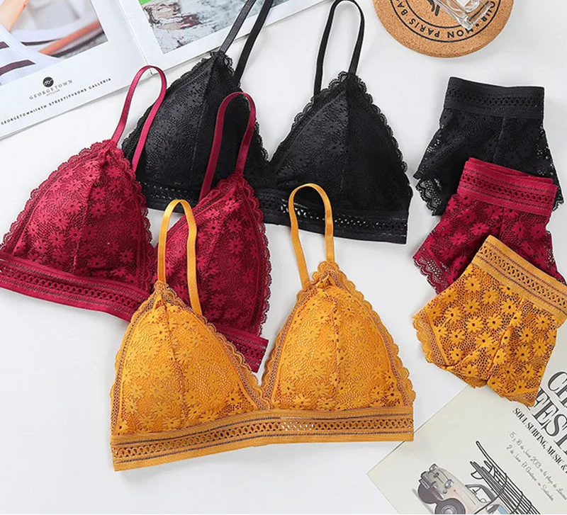 Conjunto Lingerie Essenza Lace – Conforto e Elegância em Renda Premium