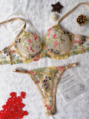 Conjunto Lingerie Garden Luxe – Bordado Floral Exuberante