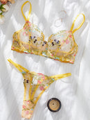 Conjunto Lingerie Garden Luxe – Bordado Floral Exuberante