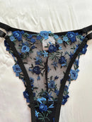 Conjunto Lingerie Rouge Éclat – Renda Bordada & Transparência Luxuosa