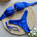 Biquíni Elegância Dourada do Mar