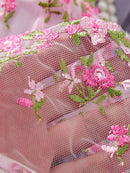 Conjunto Lingerie Rosé Divine – Romance e Sofisticação em Bordado Floral