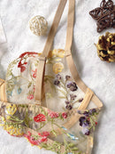 Conjunto Lingerie Garden Luxe – Bordado Floral Exuberante