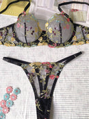 Conjunto Lingerie Garden Luxe – Bordado Floral Exuberante
